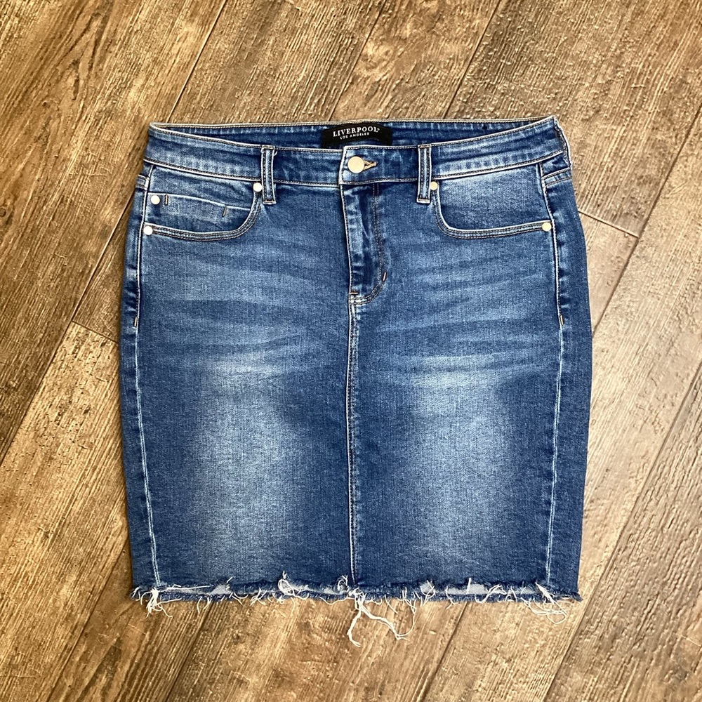 Liverpool Denim Skirt -8/29